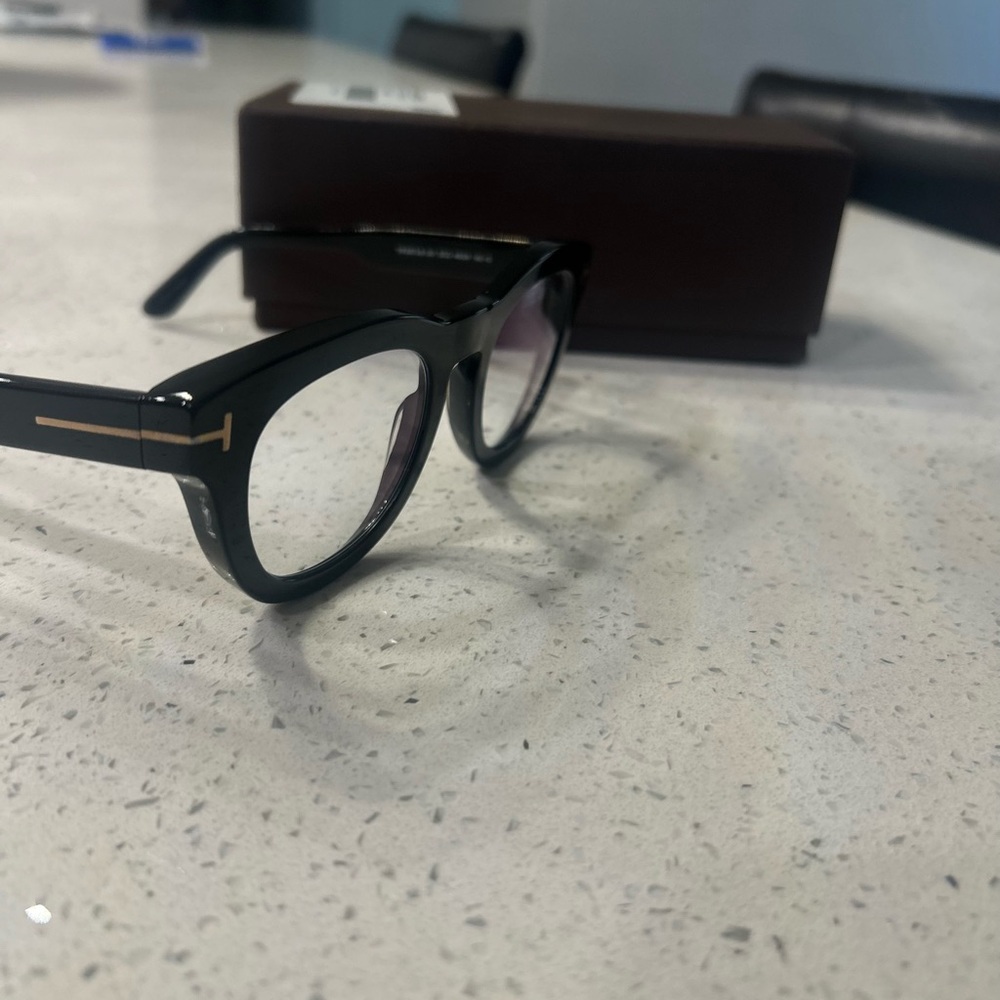 Tom Ford Black and Gold Women's Glasses  FT5872-B